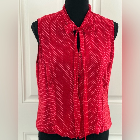 New York City Design Co. Candy Apple Red with White Pin Dots, L - Picture 2 of 6